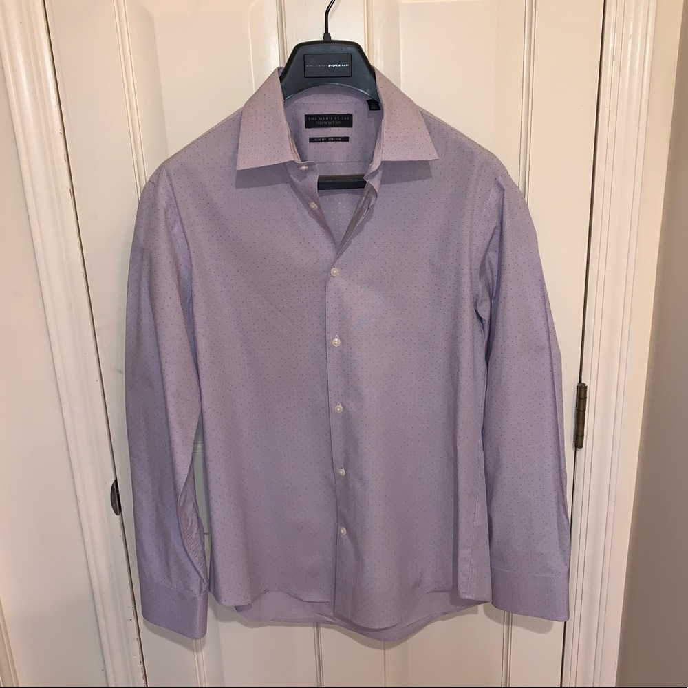 Bloomingdales Men’s Blue/Dark Purple Button Down